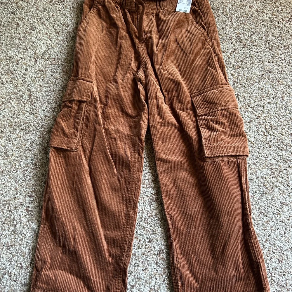 NEW The Children's Place Corduroy Cargo Pants - Saddle Brown & Olive - Boys 6